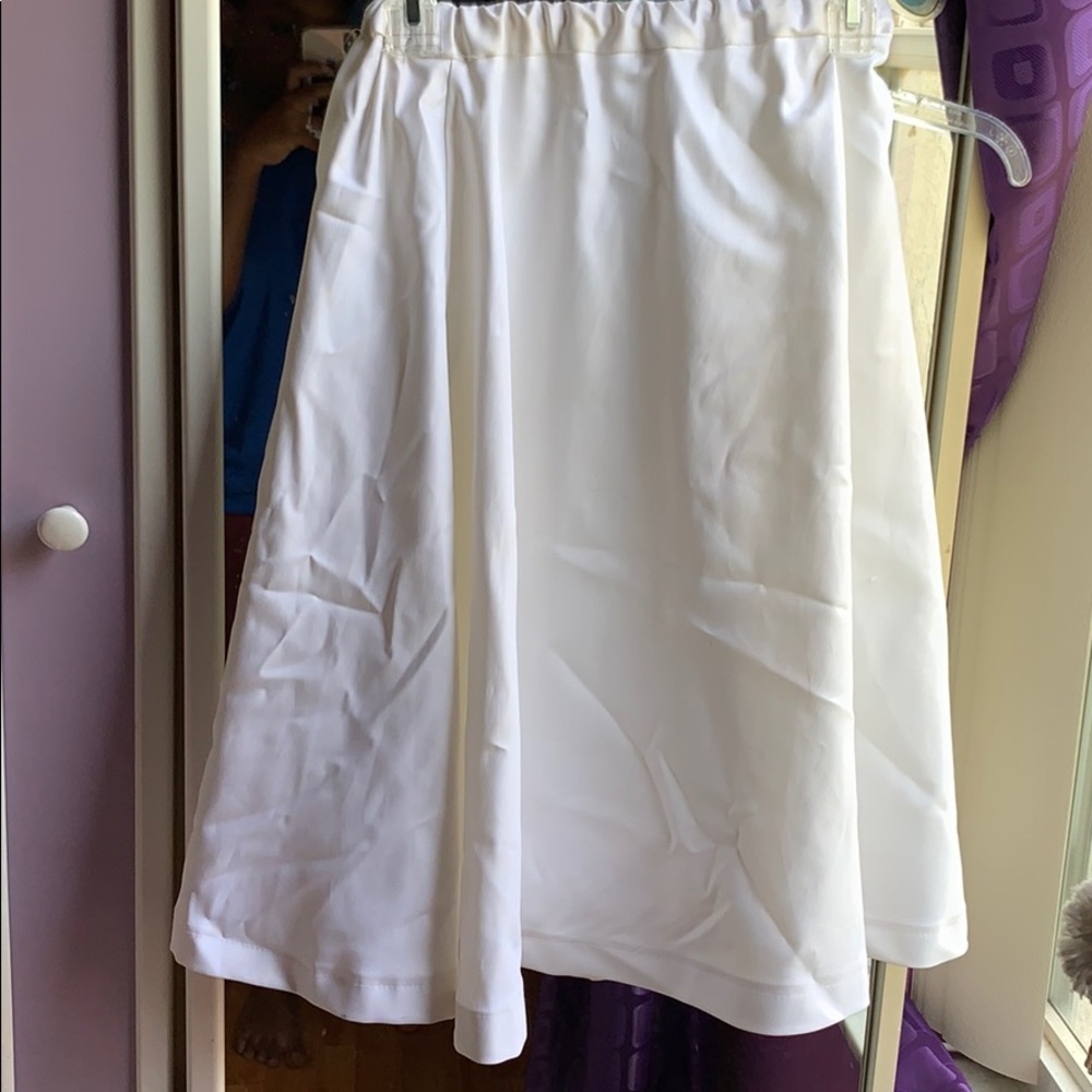 White skirt